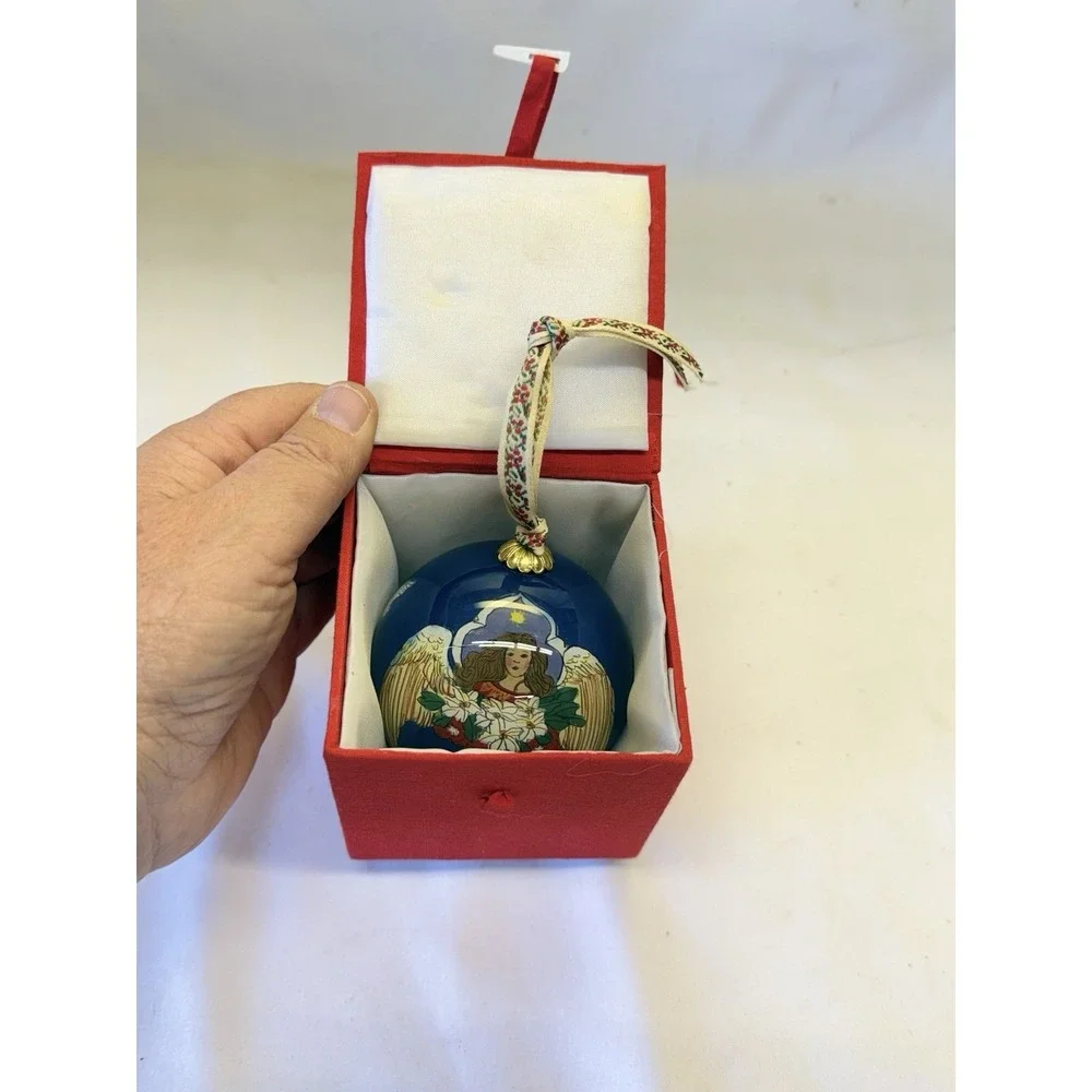 Pier 1 Li Bien Christmas Angel Ornament Glass 2013 Boxed